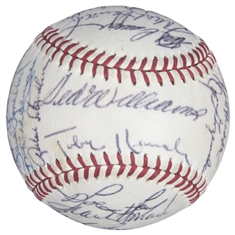 Circa 1969-1970 Washington Senators Team Signed Baseball With 31 Signatures with Williams and Fox (Beckett PreCert)